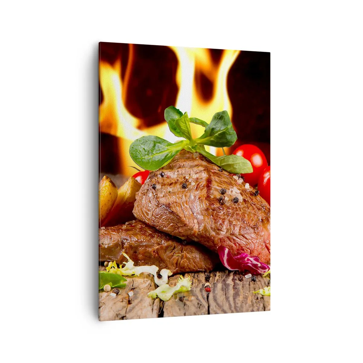 Quadro em tela - Feito com brasas - 70x100 cm