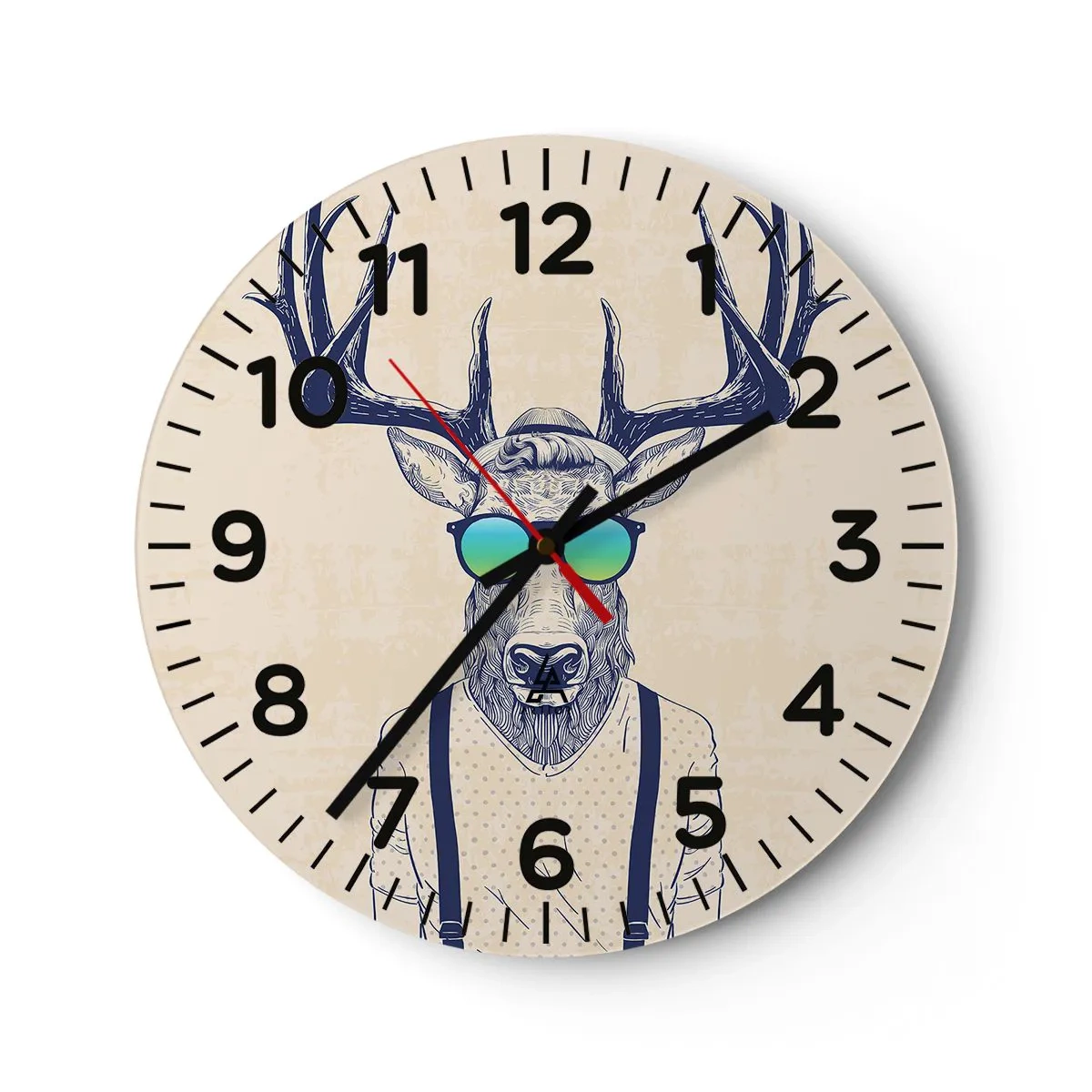 Relógio de parede - Relógio em vidro - E quem esperavas? - 30x30 cm