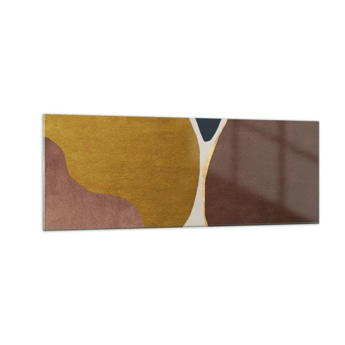 Quadro em vidro - Abstração – um lugar no espaço - 140x50 cm
