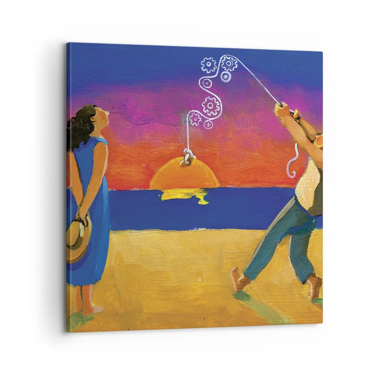 Quadro em tela - Mais do que uma estrela do céu - 60x60 cm