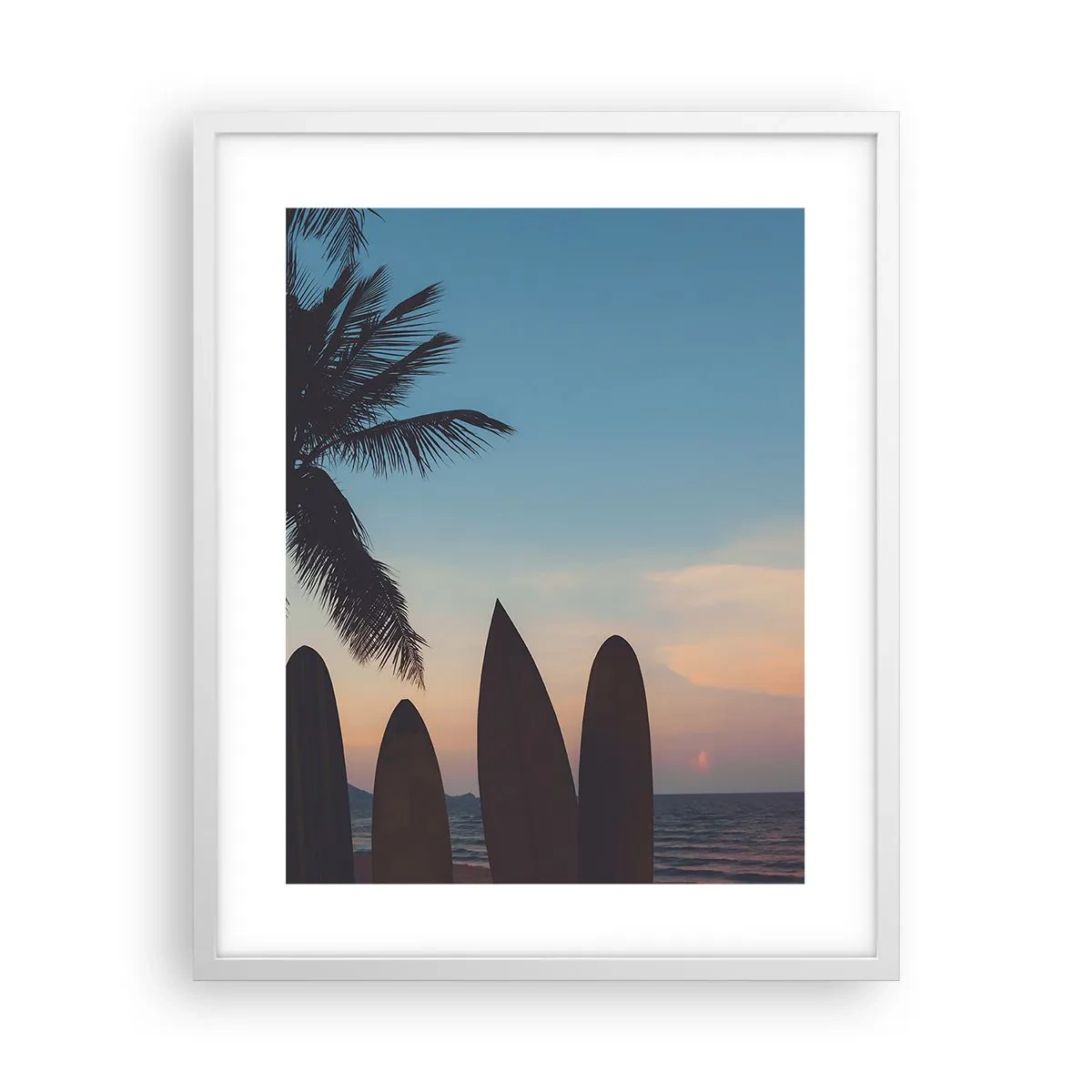 Pôster em moldura branca - Amanhã também será divertido - 40x50 cm