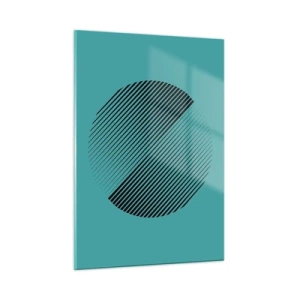 Quadro em vidro - Círculo – uma variação geométrica - 50x70 cm