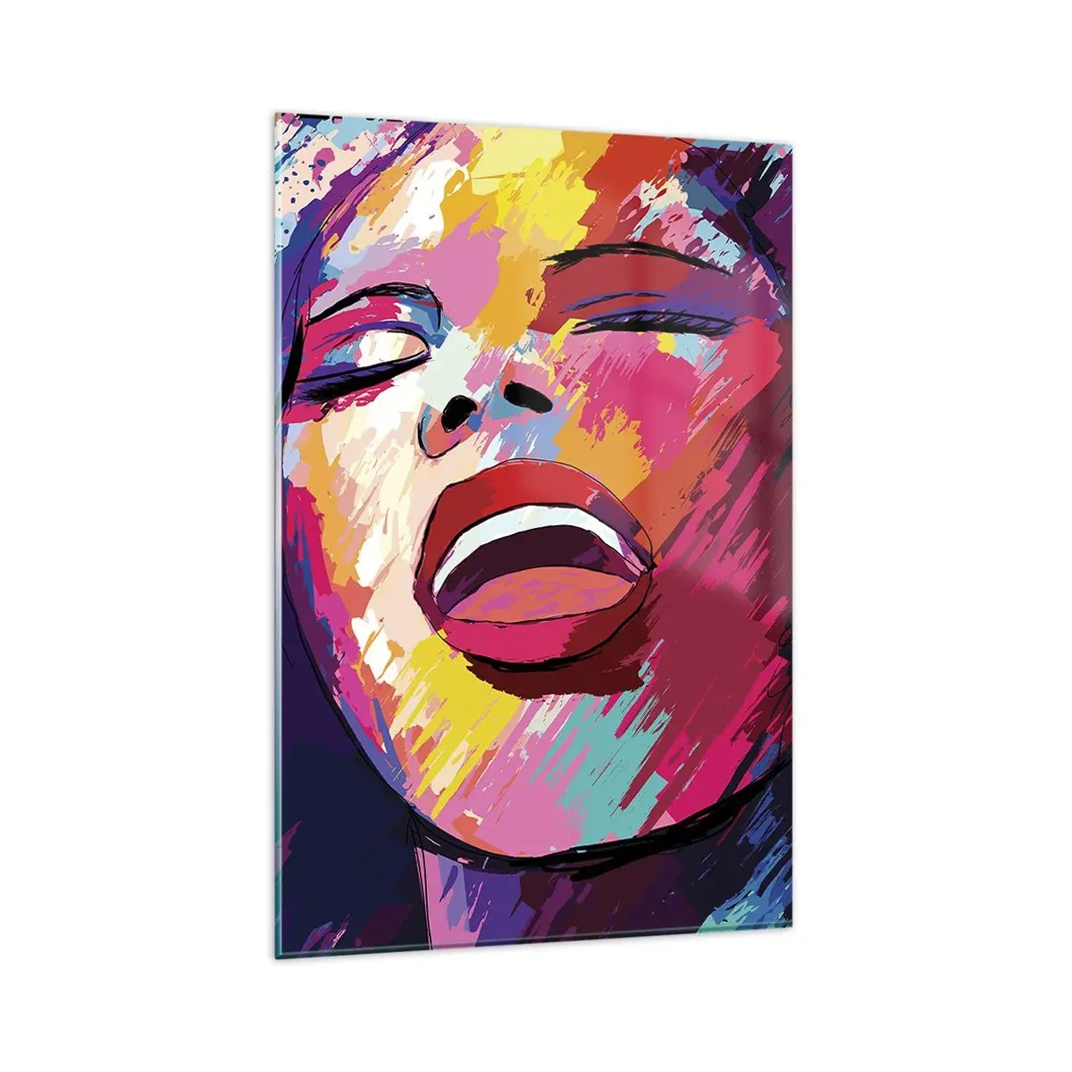 Quadro em vidro - Cantar uma vida inteira - 80x120 cm