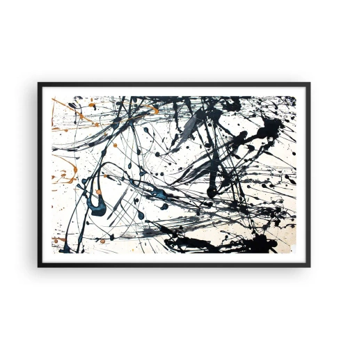 Pôster com moldura preta - Com ou sem sentido? - 91x61 cm