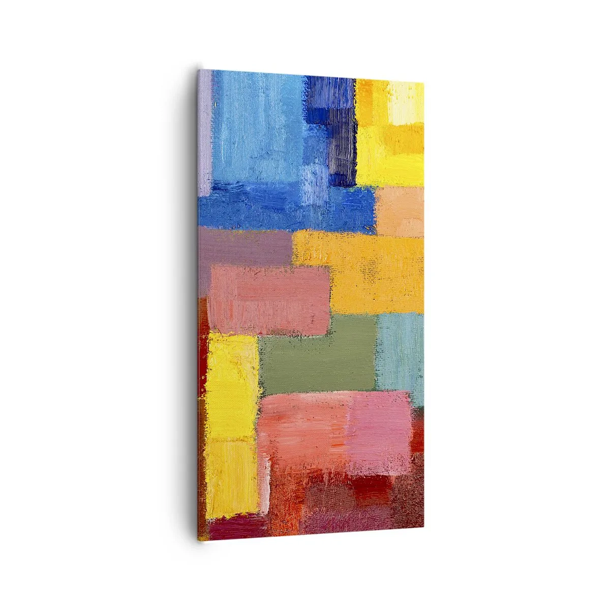 Quadro em tela - Cada um diferente, todos coloridos - 65x120 cm