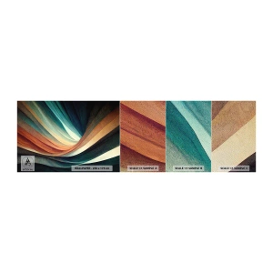 Amostra de papel de parede Premium Sand - Tecido de cores - Pedaço, Abstração, Linhas - 100x30 cm