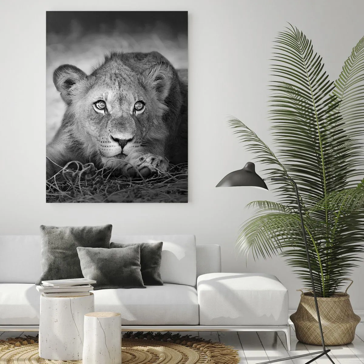 Quadro em vidro - Cachorro real - 50x70 cm