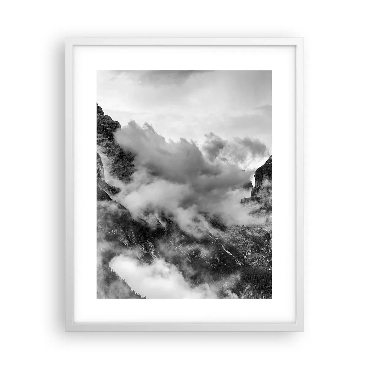 Pôster em moldura branca - Bonitas e cruéis - 40x50 cm