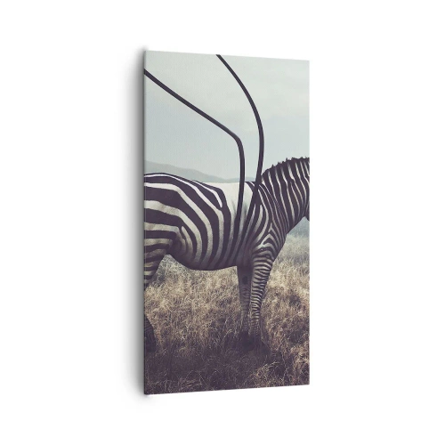 Quadro em tela - Atenção! Falha - 65x120 cm