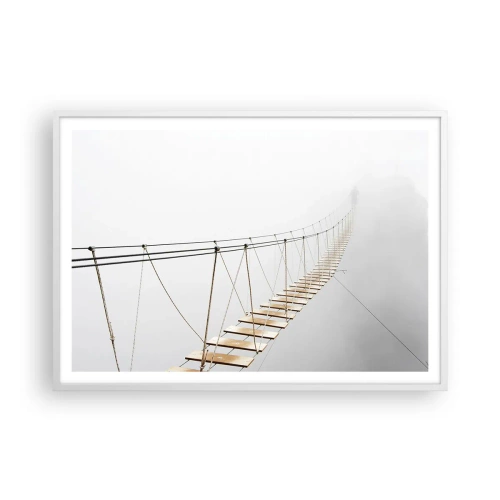 Pôster em moldura branca - Para onde levará? - 100x70 cm