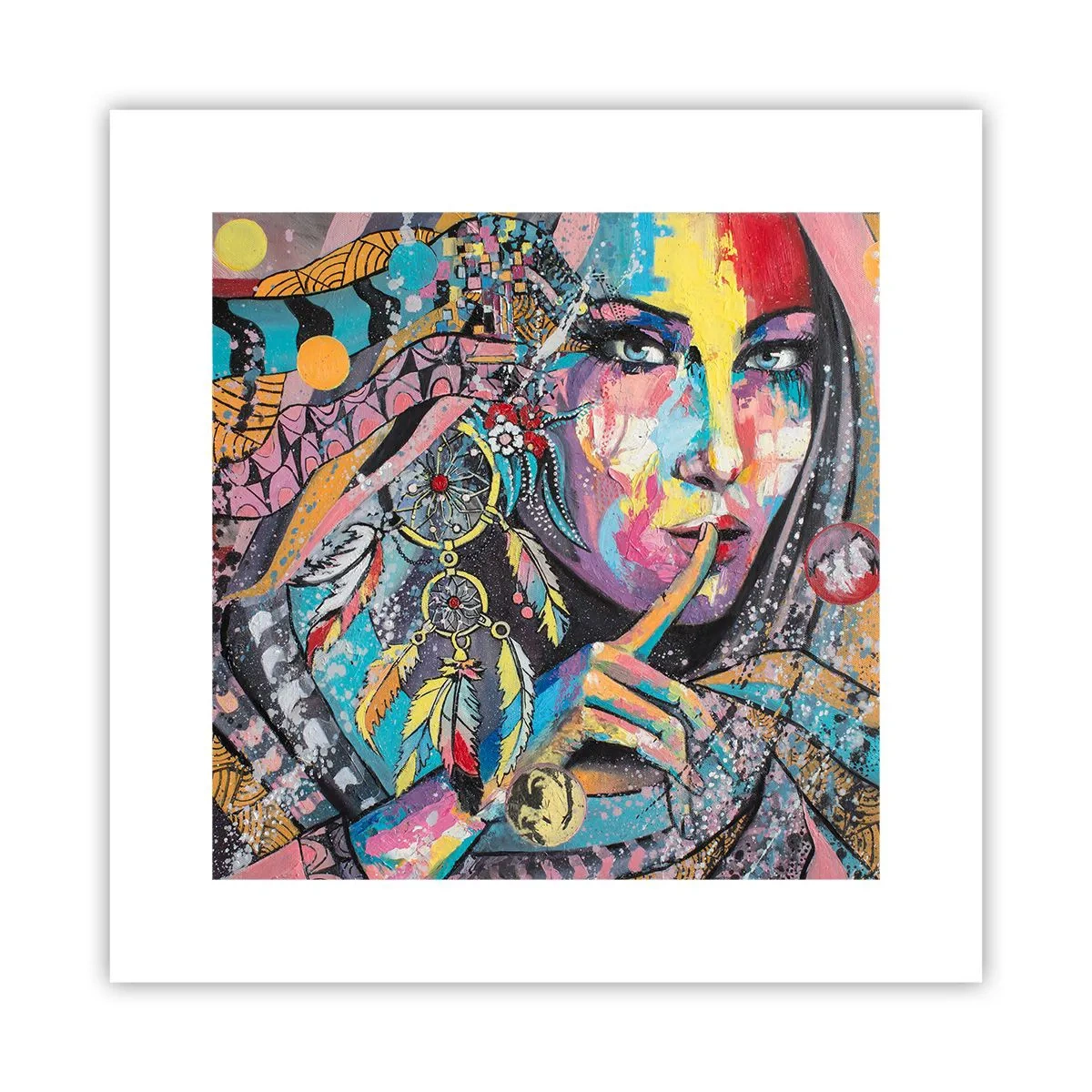 Pôster - Fique em silêncio até compreender - 30x30 cm