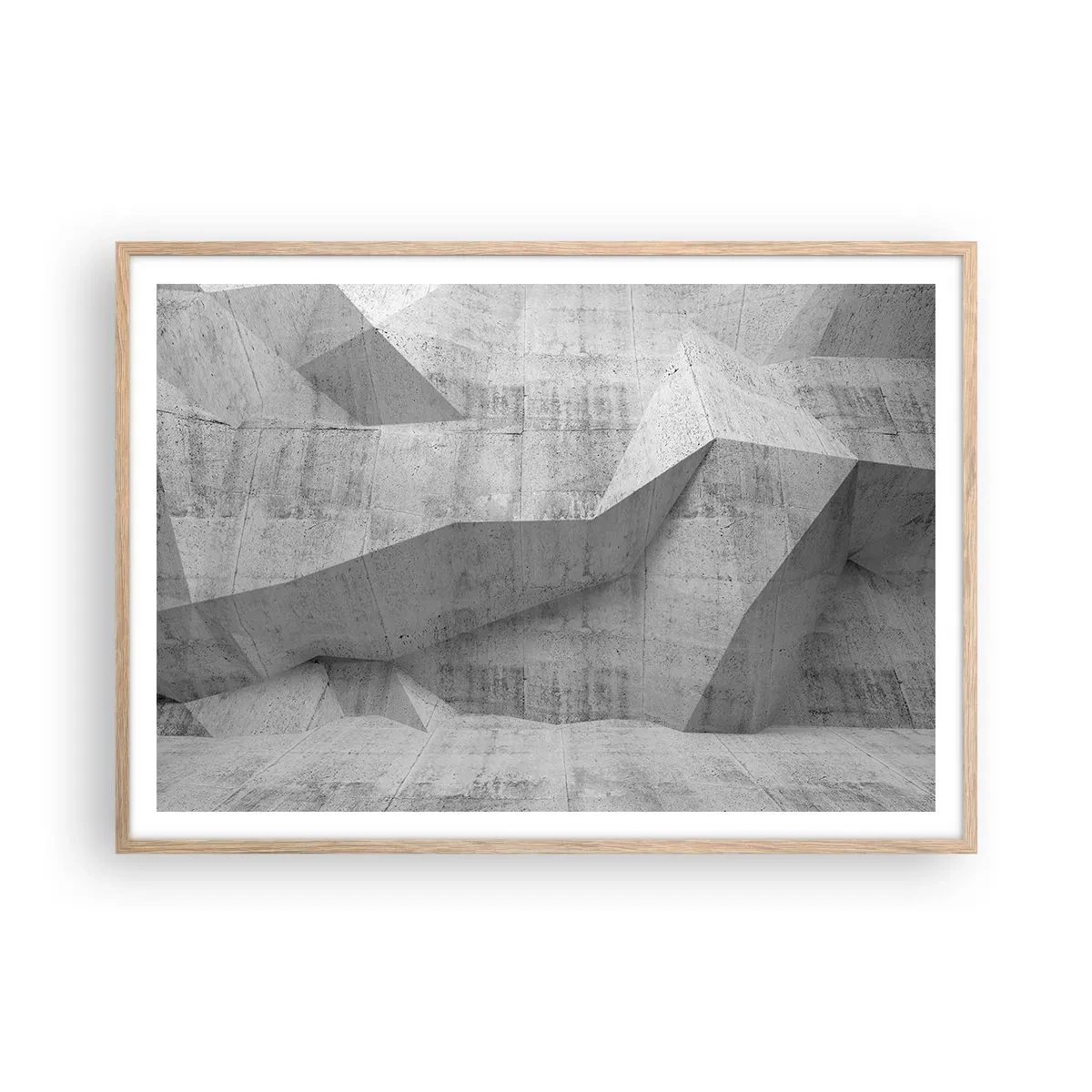 Pôster com moldura de carvalho claro - Um verdadeiro desafio - 100x70 cm