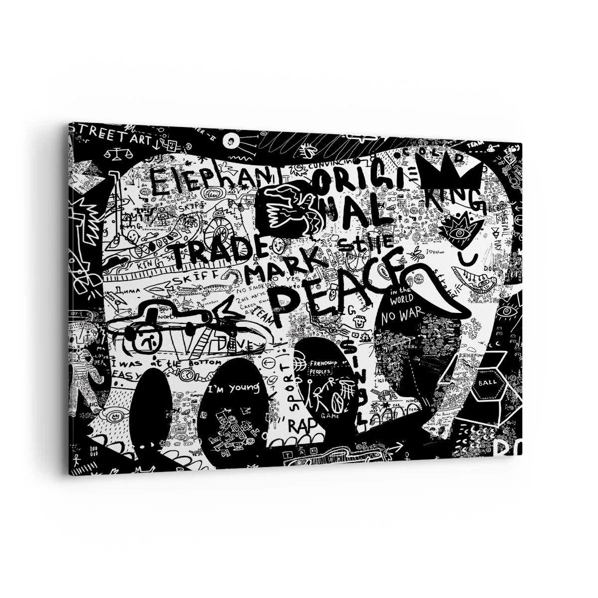 Quadro em tela - O rico mundo das ruas - 100x70 cm