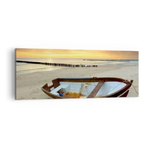 Quadro em tela - Não há mais praias bonitas do que essa - 140x50 cm