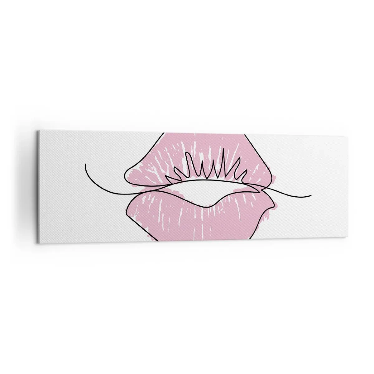 Quadro em tela - Pronto para beijar? - 160x50 cm