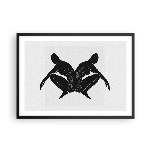 Pôster com moldura preta - Uma alma comum - 70x50 cm