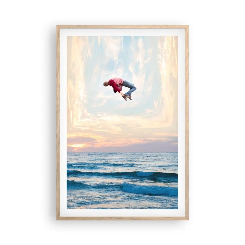 Pôster com moldura de carvalho claro - Para outra dimensão - 61x91 cm