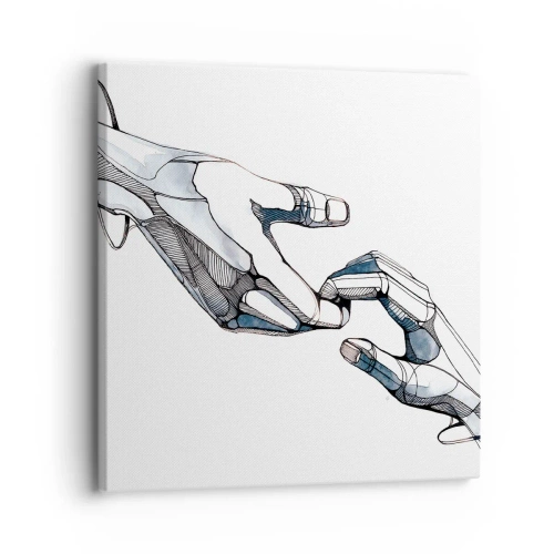 Quadro em tela - Um bom gesto - 30x30 cm