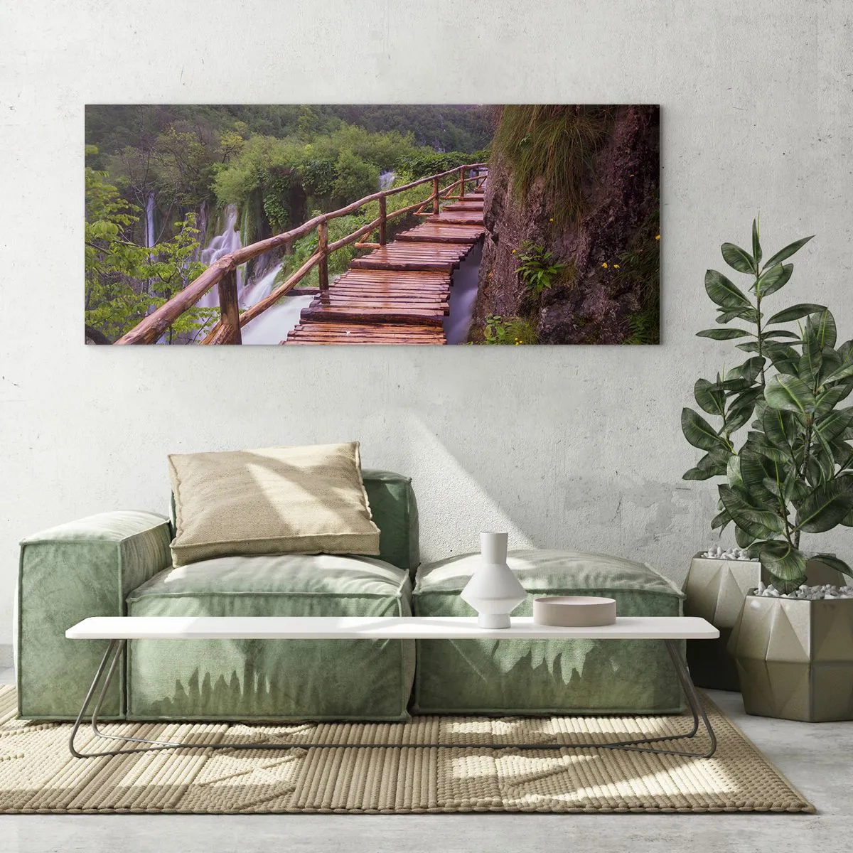 Quadro em vidro - Beleza inacreditável - 100x40 cm