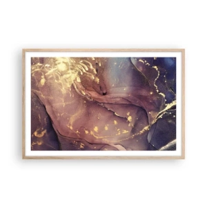 Pôster com moldura de carvalho claro - Matéria e espírito - 91x61 cm