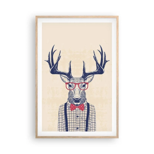 Pôster com moldura de carvalho claro - Extravagância engraçada - 61x91 cm