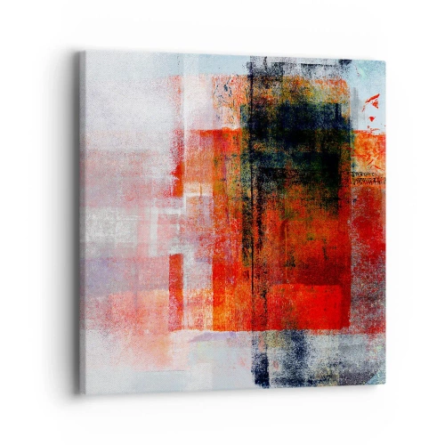 Quadro em tela - A composição brilha - 40x40 cm