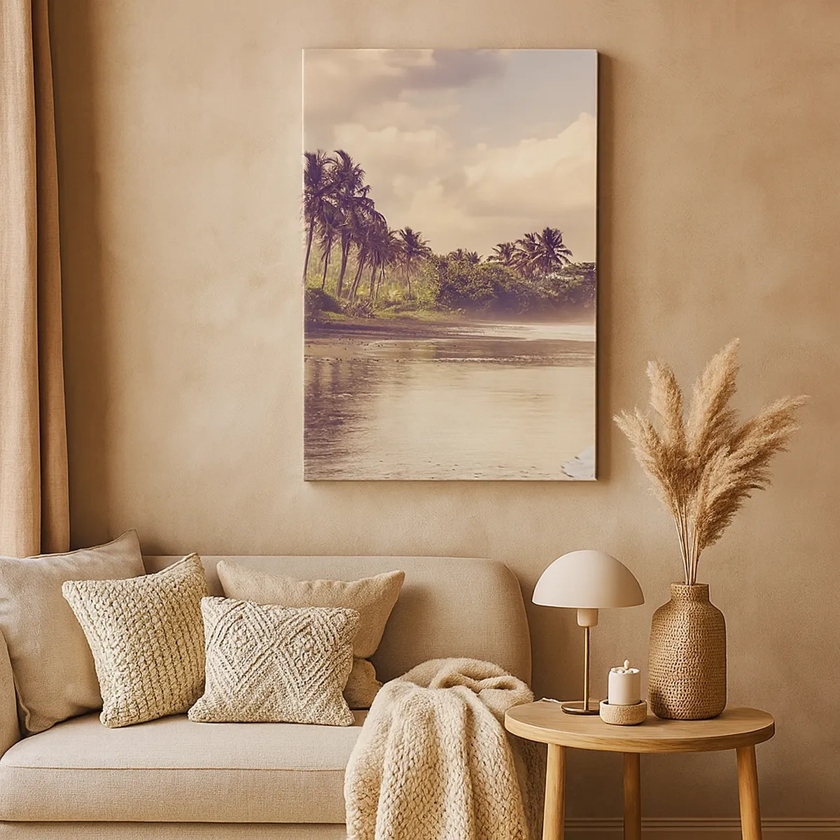 Quadro em tela - Carícia das ondas - 50x70 cm