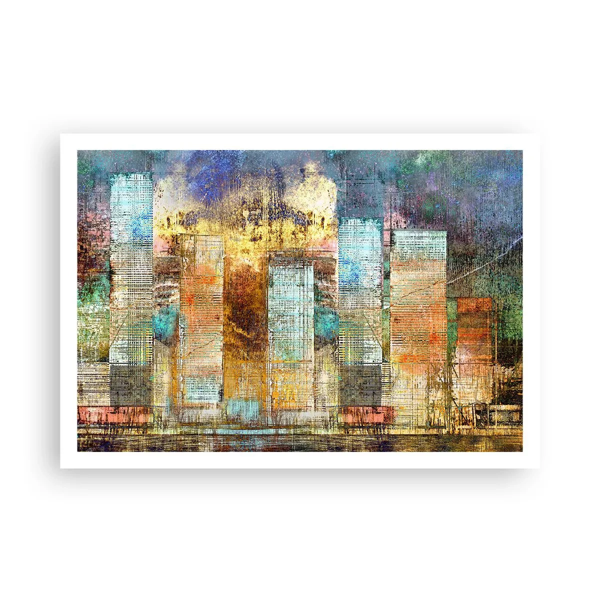 Pôster - Uma metrópole ensolarada - 100x70 cm