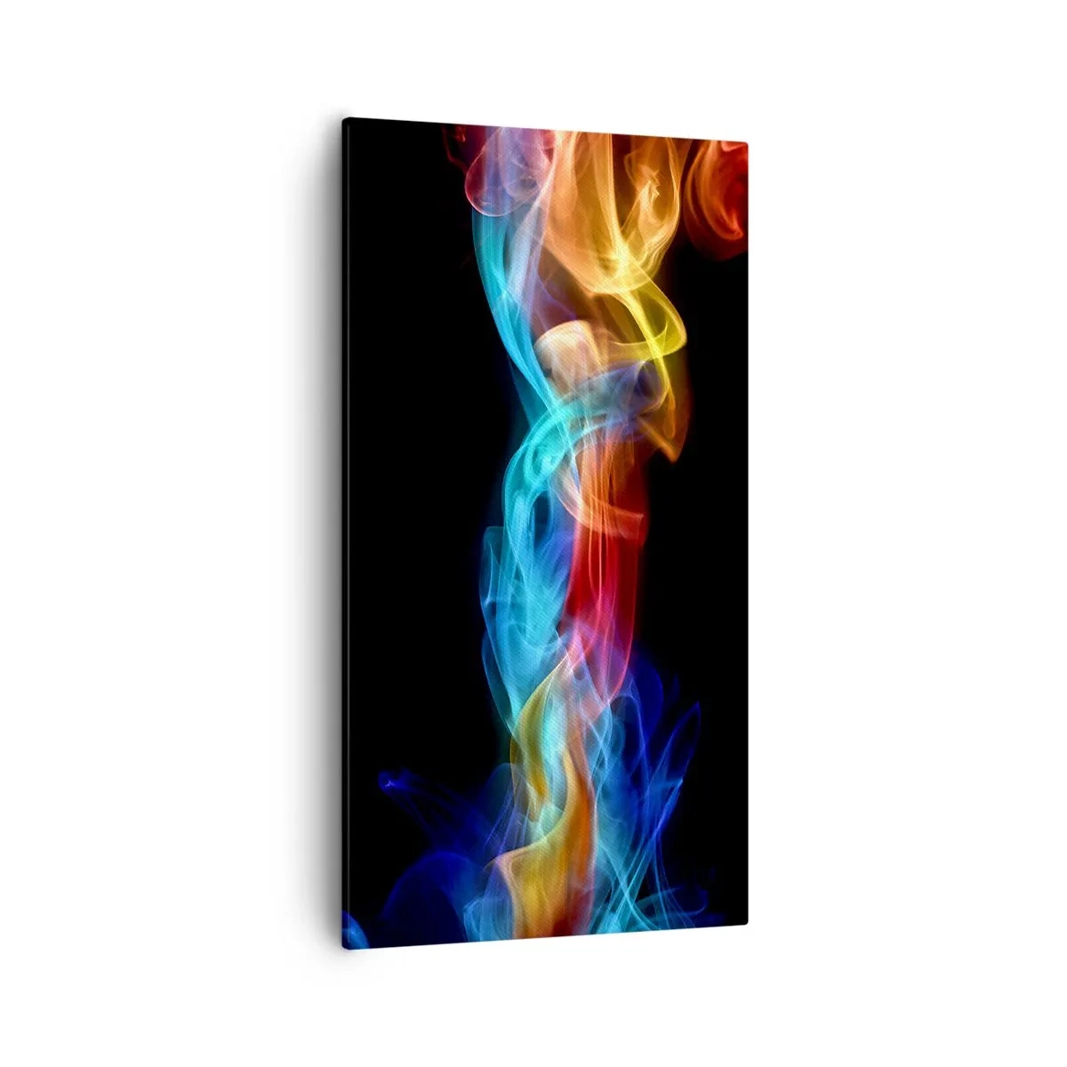 Quadro em tela - Dança da névoa em arco-íris - 55x100 cm