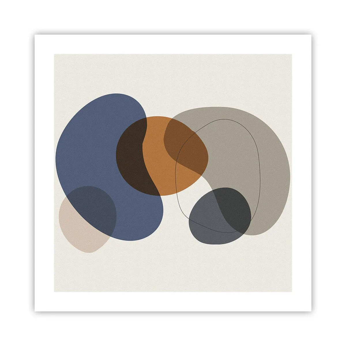 Pôster - Gotas de cor - 50x50 cm