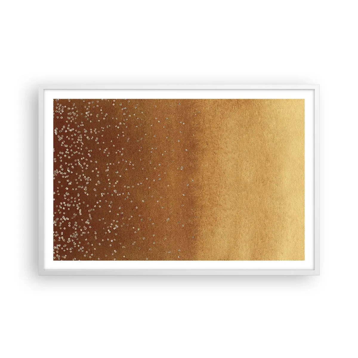 Pôster em moldura branca - O nascimento da luz - 91x61 cm