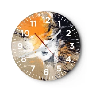 Relógio de parede - Relógio em vidro - E fez-se a luz - 40x40 cm