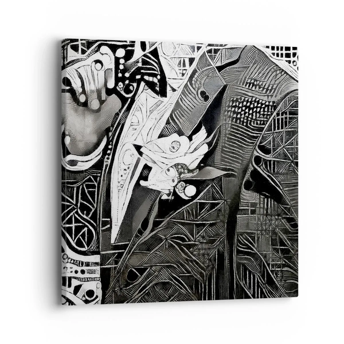 Quadro em tela - Aparentemente apenas uma pessoa qualquer - 40x40 cm