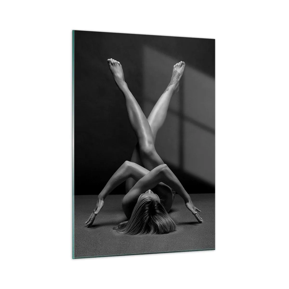 Quadro em vidro - Geometria da nudez - 50x70 cm