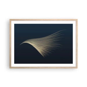 Pôster com moldura de carvalho claro - Como o cabelo de um anjo - 70x50 cm