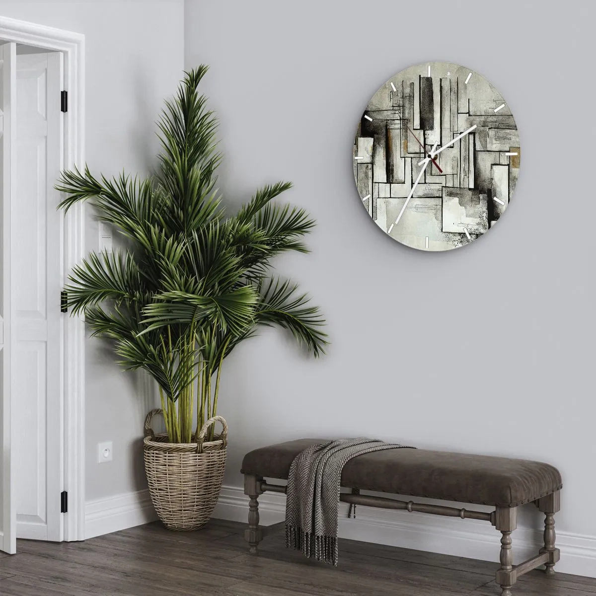 Relógio de parede - Relógio em vidro - O poder da simplicidade - 30x30 cm