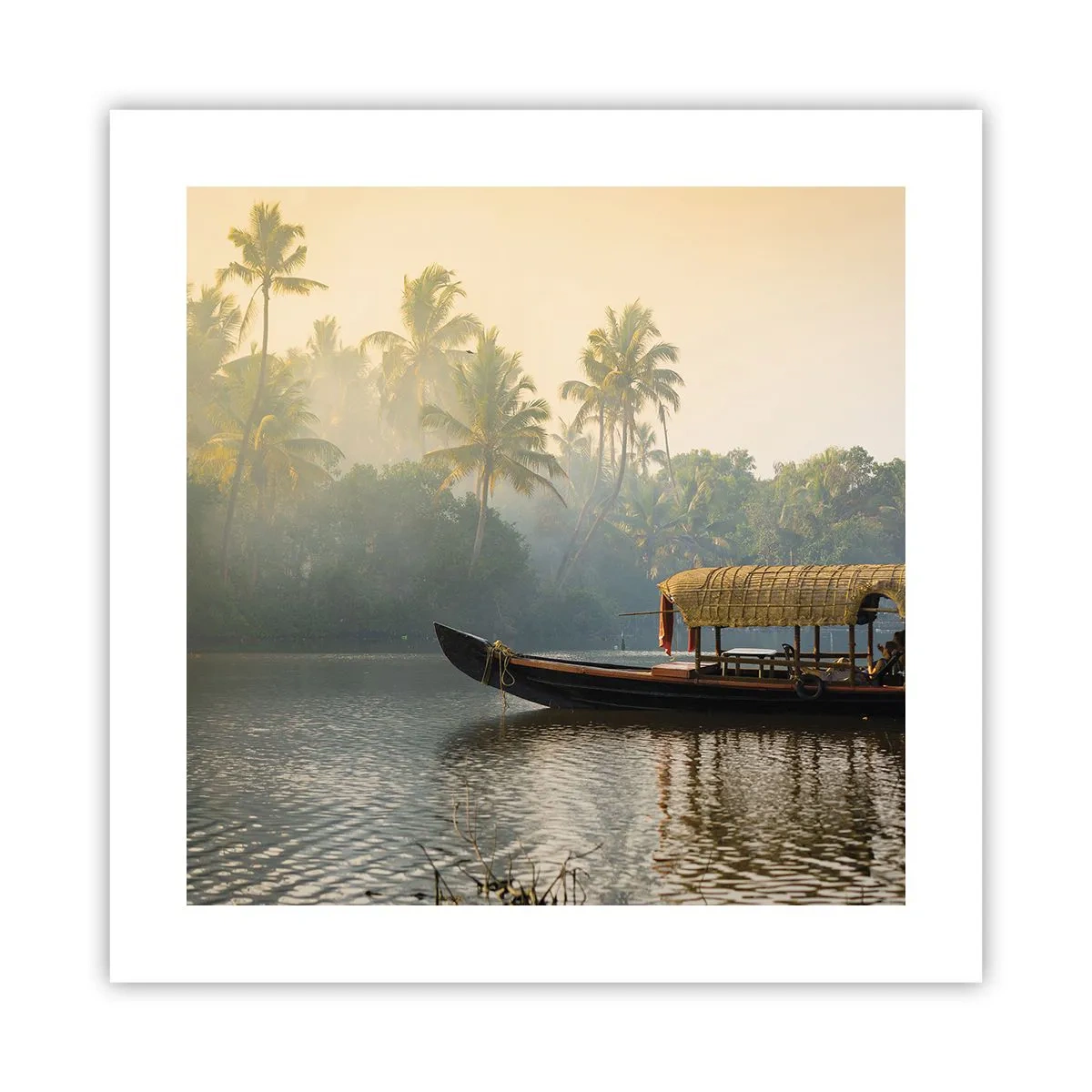 Pôster - Casa no rio - 40x40 cm