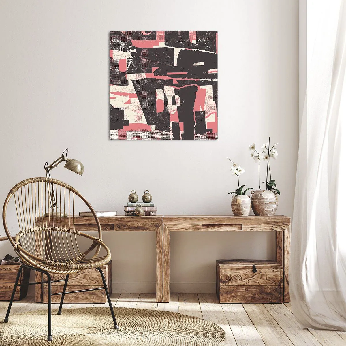 Quadro em tela - Todo esse barulho - 30x30 cm