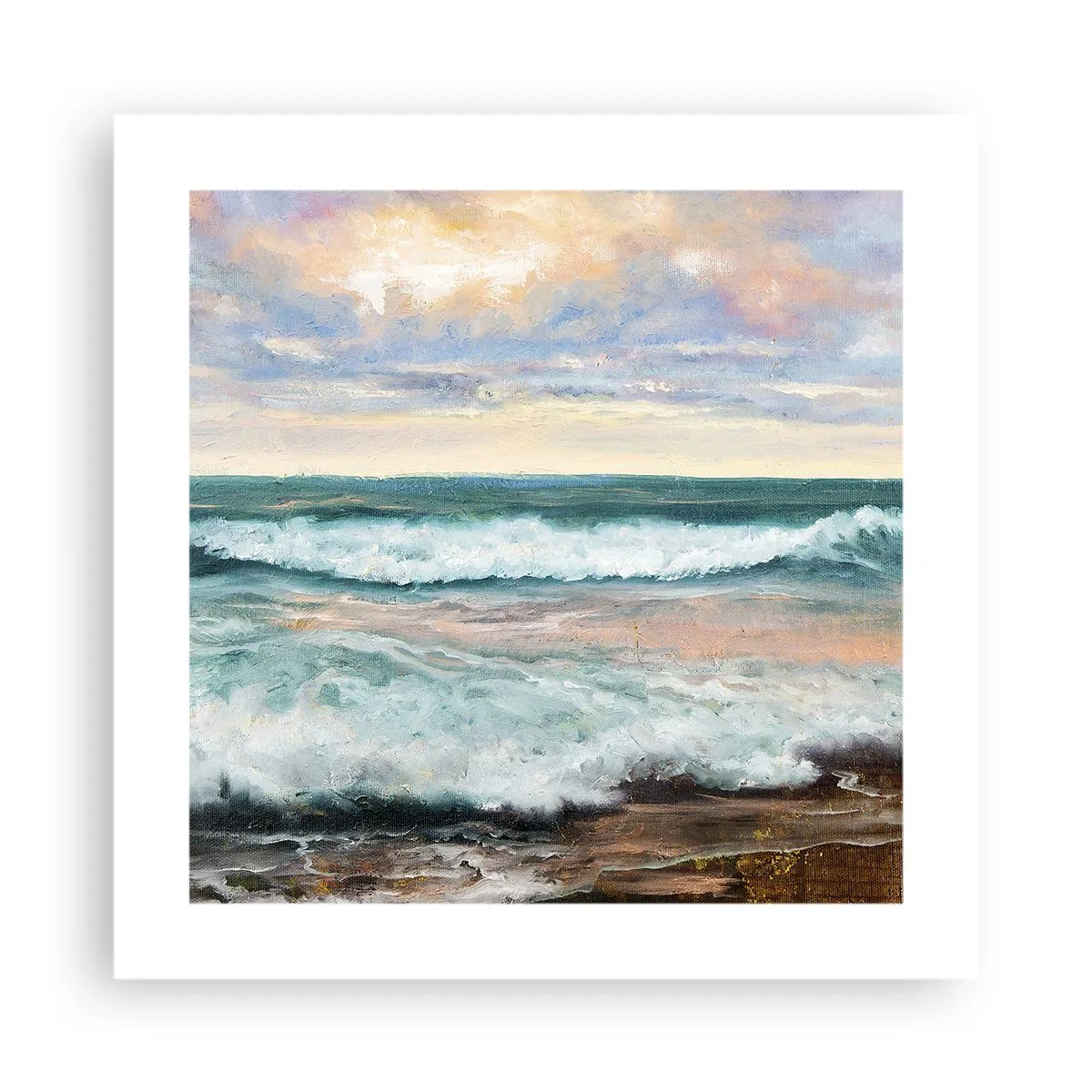 Pôster - Aqui suavizas a alma - 40x40 cm