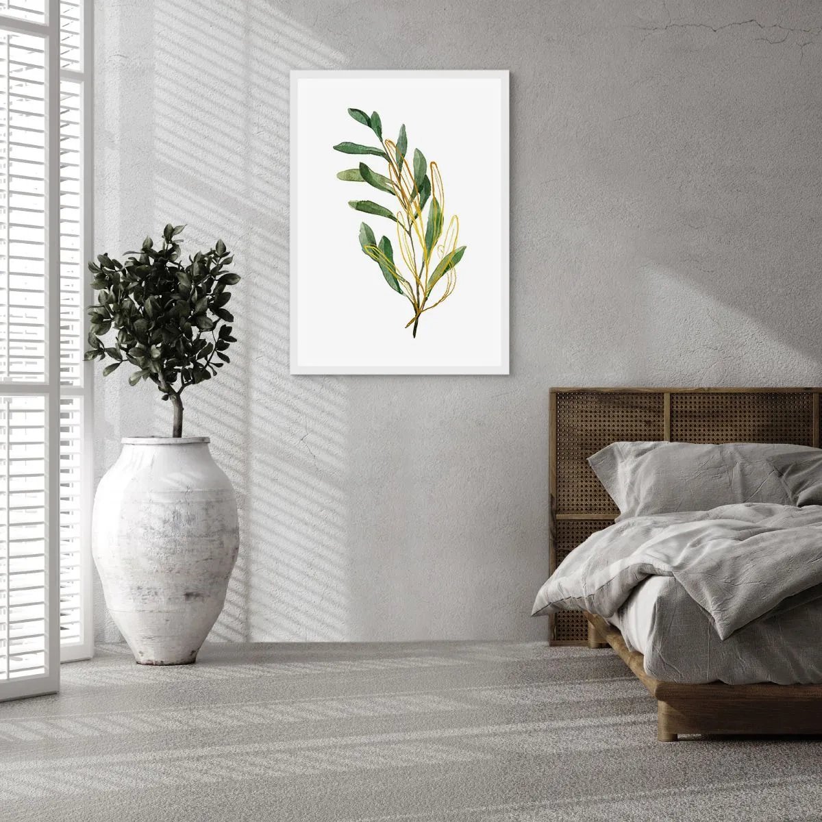 Pôster em moldura branca - Tudo que é bom - 50x70 cm