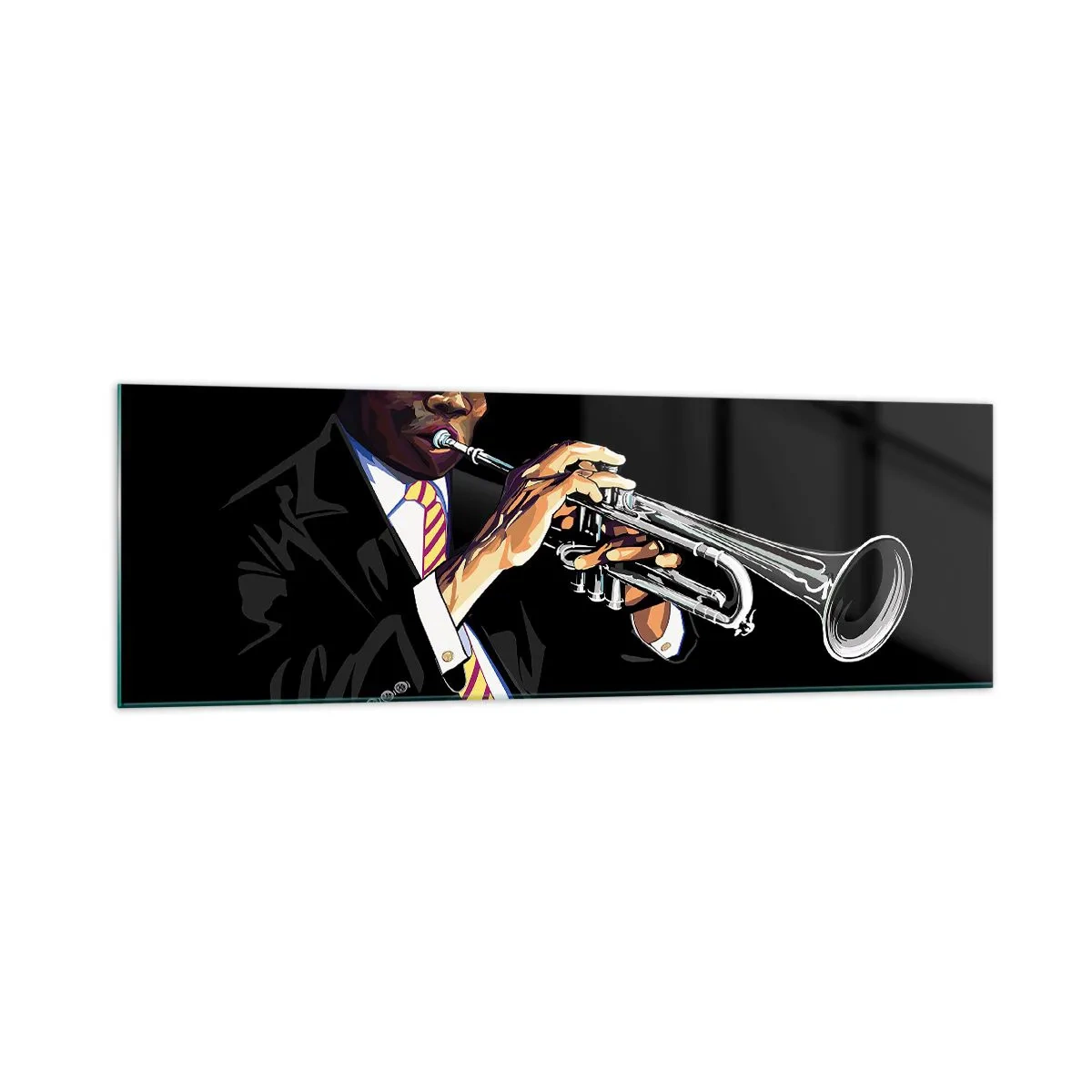 Quadro em vidro - Charme da velha escola - 160x50 cm