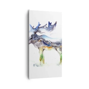 Quadro em tela - O herói do conto de inverno - 65x120 cm