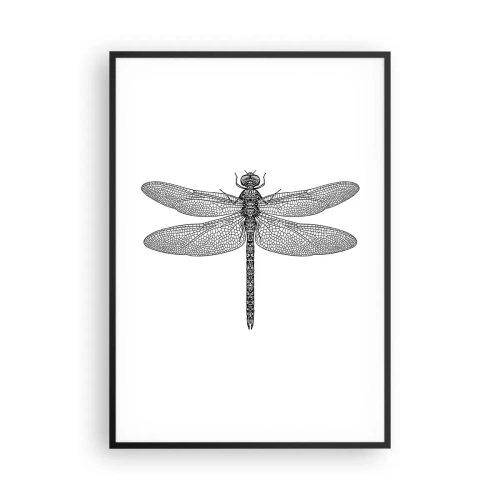Pôster com moldura preta - Precisão da natureza - 70x100 cm