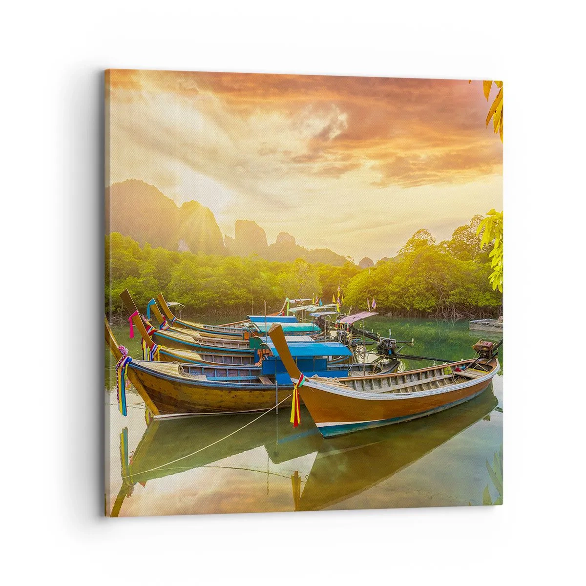 Quadro em tela - Antes de um dia agitado - 70x70 cm