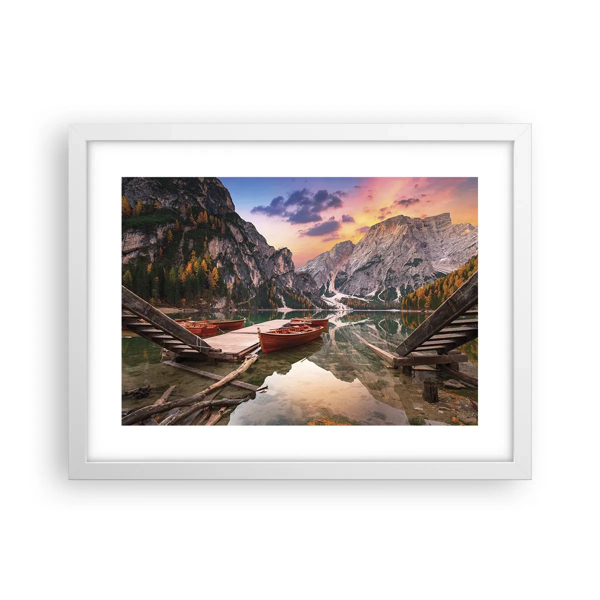 Pôster em moldura branca - A promessa do dia - 40x30 cm