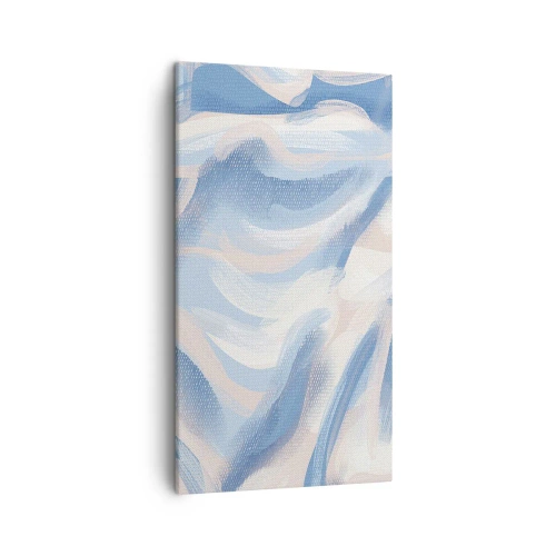 Quadro em tela - Ondas azuis - 45x80 cm