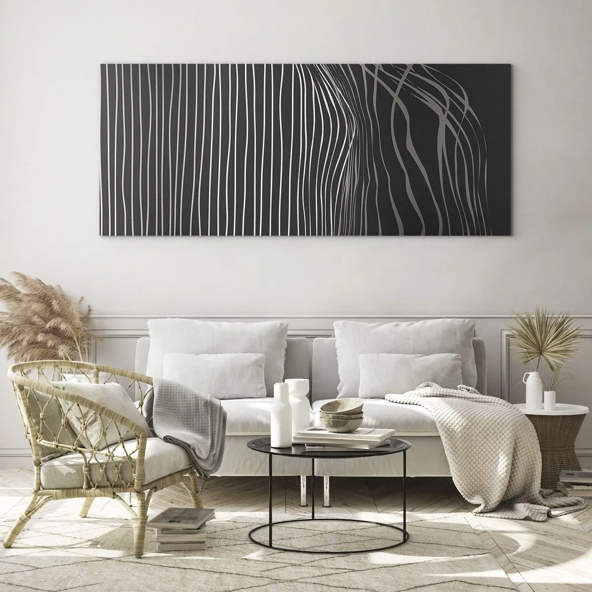 Quadro em vidro - Ritmo e sotaque - 120x50 cm