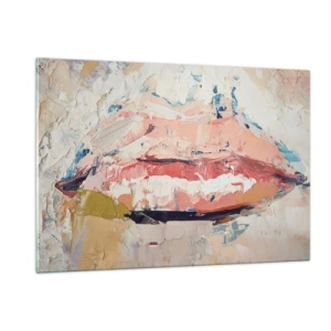 Quadro em vidro - Desperta os sentidos - 120x80 cm