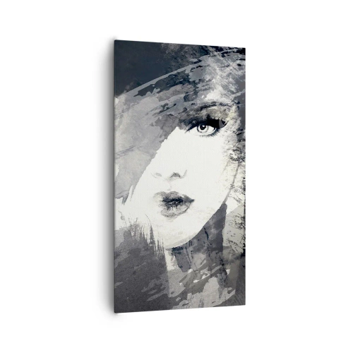 Quadro em tela - Por trás do véu cinzento - 65x120 cm