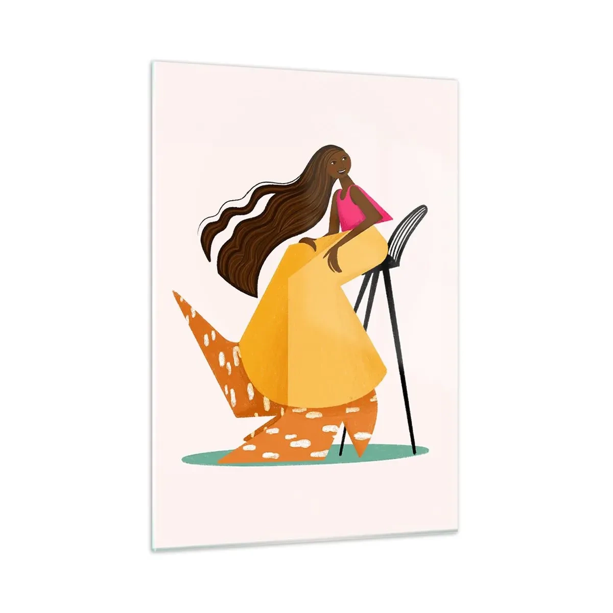 Quadro em vidro - Moda também é divertida - 50x70 cm